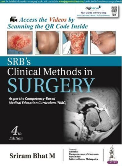 Book cover of: SRB's Clinical Methods in Surgery. By: Sriram Bhat M