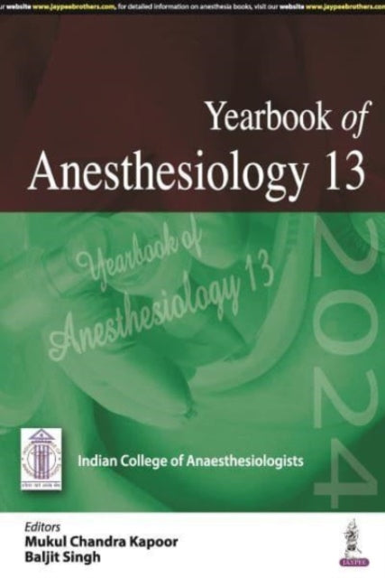 Book cover of: Yearbook of Anesthesiology: 13. By: Mukul Chandra Kapoor