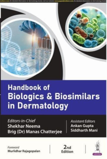 Book cover of: Handbook of Biologics & Biosimilars in Dermatology. By: Shekhar Neema