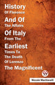 Book cover of: History of Florence and of the Affairs of Italy from the Earliest Times to the Death of Lorenzo the Magnificent