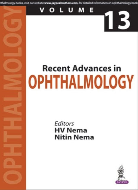 Book cover of: Recent Advances in Ophthalmology - 13. By: H. V. Nema