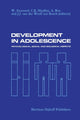 Book cover of: Development in Adolescence. By: W. Everaerd
