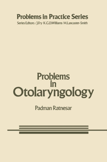 Book cover of: Problems in Otolaryngology. By: P. Ratnesar