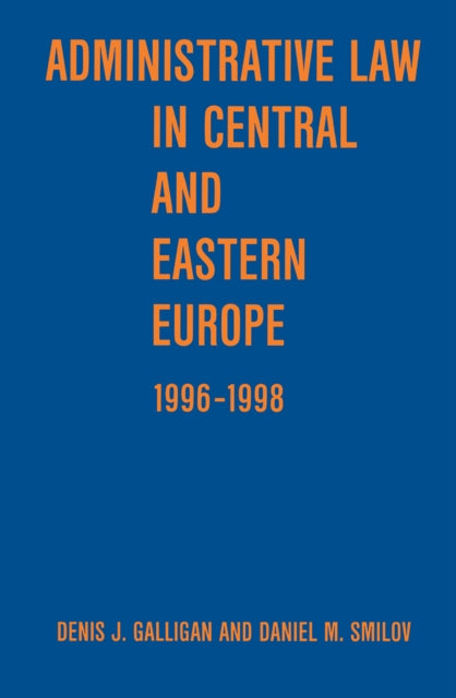 Book cover of: Administrative Law in Central and Eastern Europe