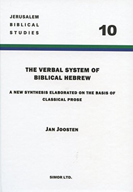 Book cover of: Verbal System of Biblical Hebrew. By: Jan Joosten