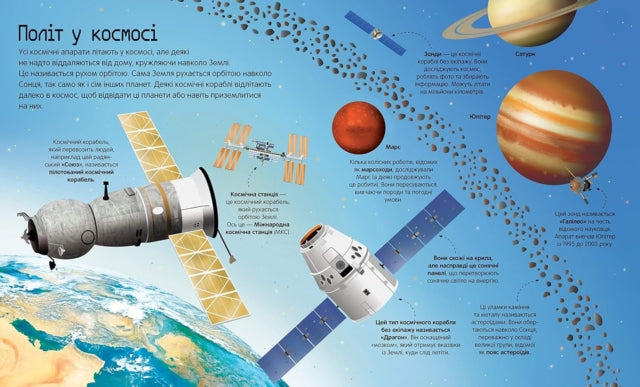 Book cover of: BIG BOOK OF ROCKETS AND SPACECRAFT (Ukrainian language)