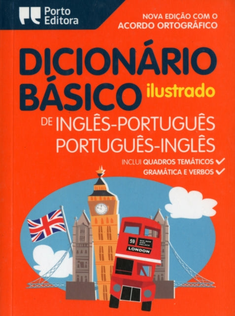 Book cover of: Illustrated English-Portuguese & Portuguese-English Dictionary for Children. By: Porto Editora