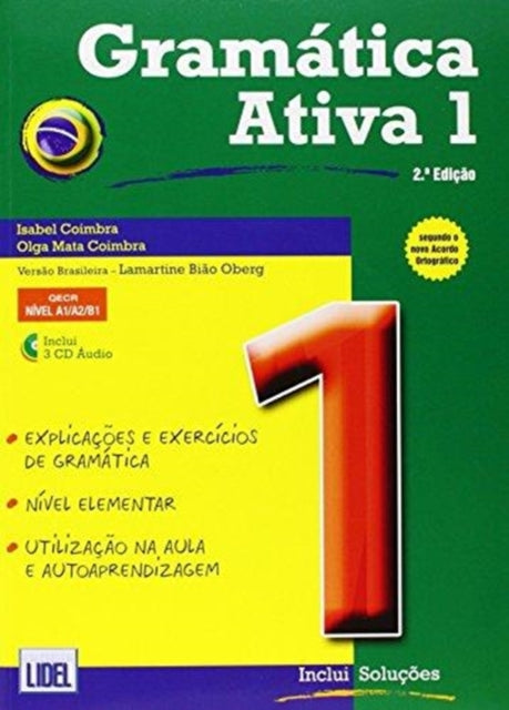 Gramatica Ativa 1 - Brazilian Portuguese course - with audio download, A1/A2/B1 9789727579310 Fernando Boavida