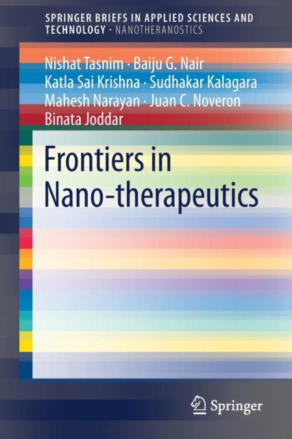 Book cover of: Frontiers in Nano-therapeutics. By: Nishat Tasnim
