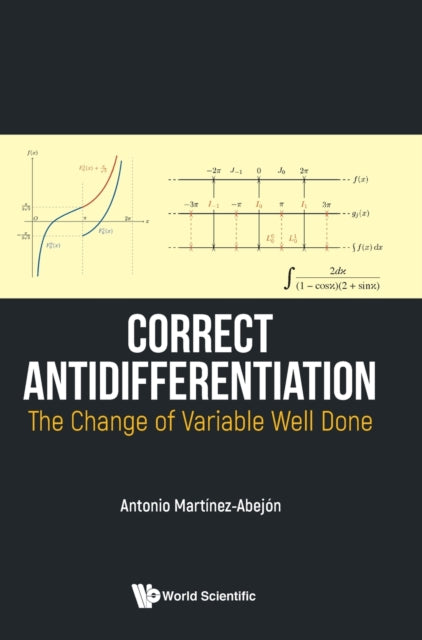 Book cover of: Correct Antidifferentiation. By: Antonio Martínez-Abejón
