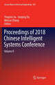 Book cover of: Proceedings of 2018 Chinese Intelligent Systems Conference. By: Yingmin Jia