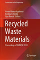 Book cover of: Recycled Waste Materials. By: Arvind Kumar Agnihotri