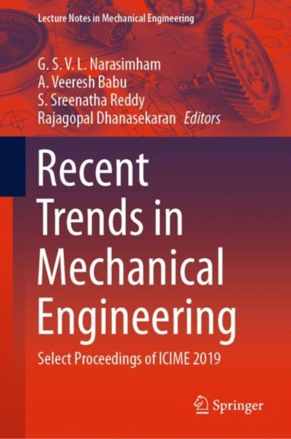Book cover of: Recent Trends in Mechanical Engineering. By: G. S. V. L. Narasimham