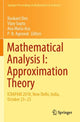Book cover of: Mathematical Analysis I: Approximation Theory. By: Naokant Deo