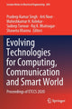 Book cover of: Evolving Technologies for Computing, Communication and Smart World. By: Pradeep Kumar Singh