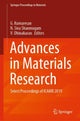Book cover of: Advances in Materials Research. By: G. Kumaresan
