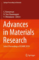 Book cover of: Advances in Materials Research. By: G. Kumaresan