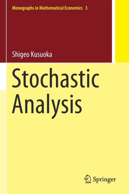 Book cover of: Stochastic Analysis. By: Shigeo Kusuoka