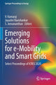 Book cover of: Emerging Solutions for e-Mobility and Smart Grids. By: V. Kamaraj