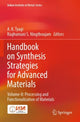 Book cover of: Handbook on Synthesis Strategies for Advanced Materials. By: A. K. Tyagi