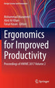 Book cover of: Ergonomics for Improved Productivity. By: Mohammad Muzammil