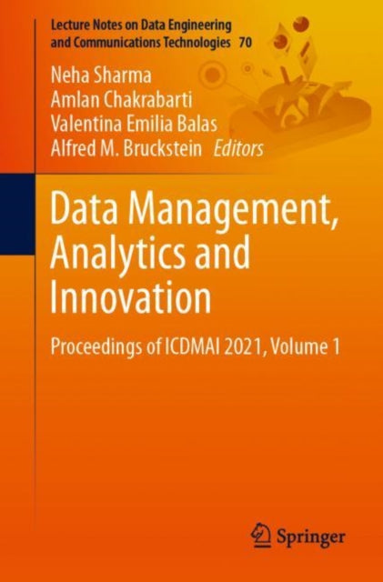 Book cover of: Data Management, Analytics and Innovation. By: Neha Sharma