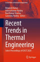 Book cover of: Recent Trends in Thermal Engineering. By: Ritunesh Kumar