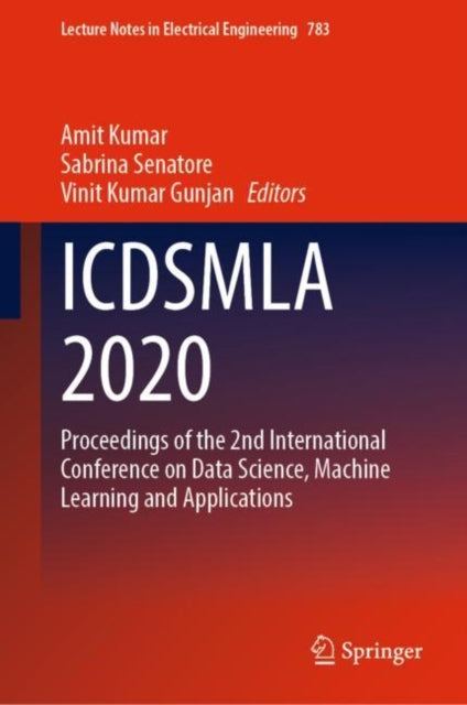 Book cover of: ICDSMLA 2020. By: Amit Kumar