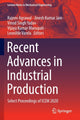 Book cover of: Recent Advances in Industrial Production. By: Rajeev Agrawal