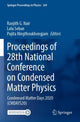 Book cover of: Proceedings of 28th National Conference on Condensed Matter Physics. By: Ranjith G. Nair