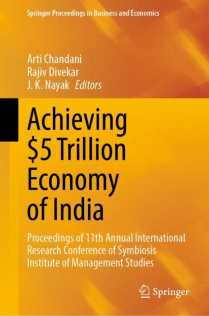 Book cover of: Achieving $5 Trillion Economy of India. By: Arti Chandani