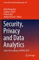 Book cover of: Security, Privacy and Data Analytics. By: Udai Pratap Rao