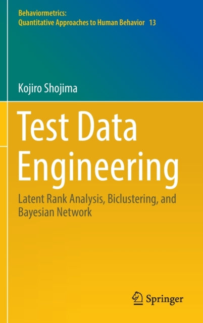 Book cover of: Test Data Engineering. By: Kojiro Shojima