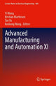 Book cover of: Advanced Manufacturing and Automation XI. By: Yi Wang
