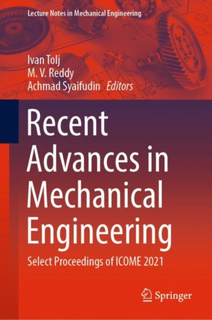 Book cover of: Recent Advances in Mechanical Engineering. By: Ivan Tolj
