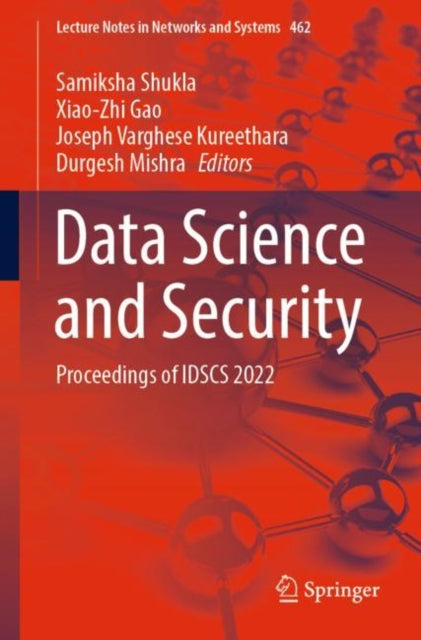 Book cover of: Data Science and Security. By: Samiksha Shukla