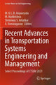 Book cover of: Recent Advances in Transportation Systems Engineering and Management. By: M. V. L. R. Anjaneyulu