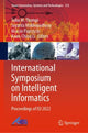 Book cover of: International Symposium on Intelligent Informatics. By: Sabu M. Thampi