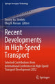 Book cover of: Recent Developments in High-Speed Transport. By: Dmitry Yu Strelets