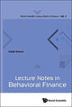 Book cover of: Lecture Notes In Behavioral Finance. By: Itzhak Venezia