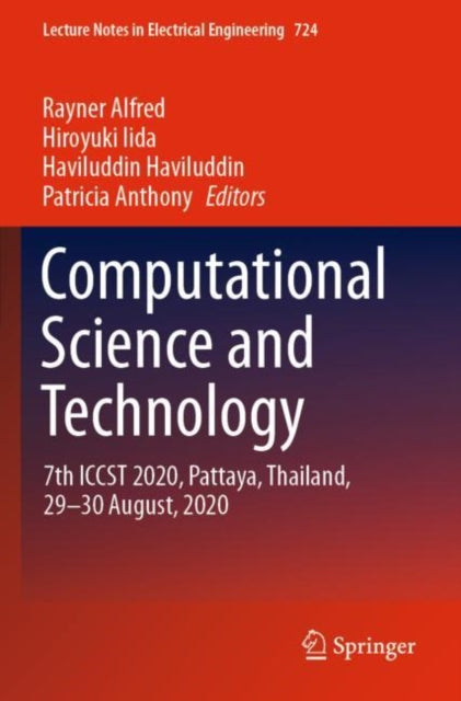Book cover of: Computational Science and Technology. By: Rayner Alfred