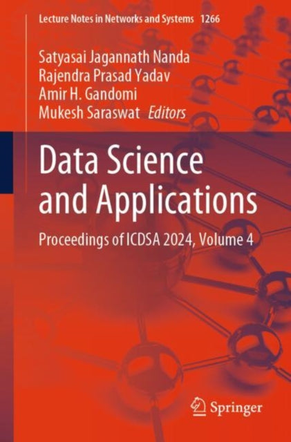 Book cover of: Data Science and Applications. By: Satyasai Jagannath Nanda