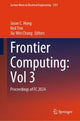 Book cover of: Frontier Computing: Vol 3. By: Jason C. Hung