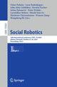 Book cover of: Social Robotics. By: Oskar Palinko