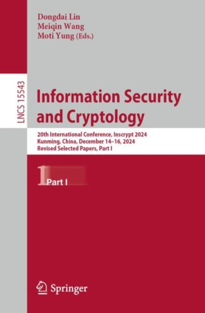 Book cover of: Information Security and Cryptology
