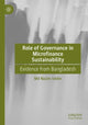 Book cover of: Role of Governance in Microfinance Sustainability