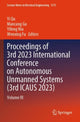 Book cover of: Proceedings of 3rd 2023 International Conference on Autonomous Unmanned Systems (3rd ICAUS 2023)