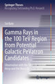 Book cover of: Gamma Rays in the 100 TeV Region from Potential Galactic PeVatron Candidates