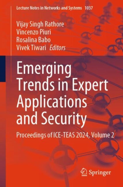 Book cover of: Emerging Trends in Expert Applications and Security. By: Vijay Singh Rathore