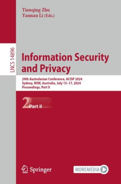 Book cover of: Information Security and Privacy. By: Willy Susilo